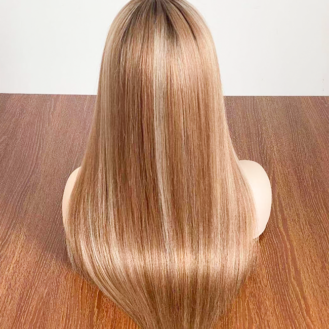 Premium Virgin Remy Human Hair Medical Wig Hair Replacement for Alopecia Patients Full Hand Tied Glueless Human Hair Silicone Medical Wigs